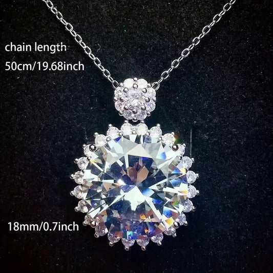 1pc S925 Silver 20 Carat Moissanite Pendant