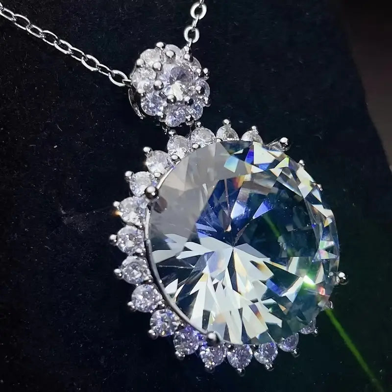 1pc S925 Silver 20 Carat Moissanite Pendant