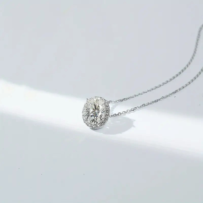 Moissanite S925 Silver 8 Carat Oval Egg