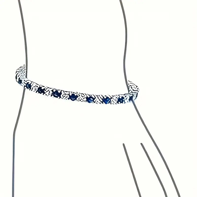 Handmade Luxury 925 Silver Inlaid Moissanite Bracelet