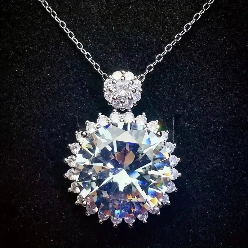 1pc S925 Silver 20 Carat Moissanite Pendant
