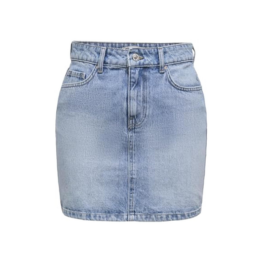 Female Denim Skirt Onlstella Denim Short Skirt, Light blue (light blue denim)