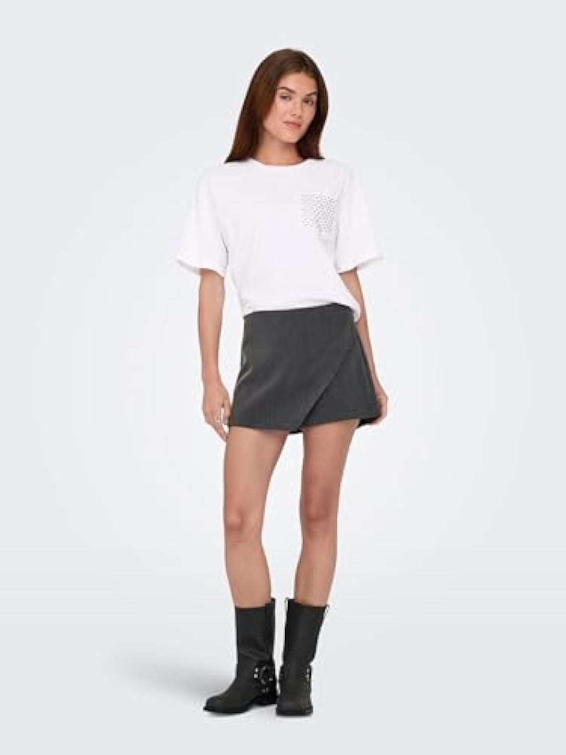 Women's Onlmist-Yasmine Mw Wrap Skorts TLR Noos Mini Skirt